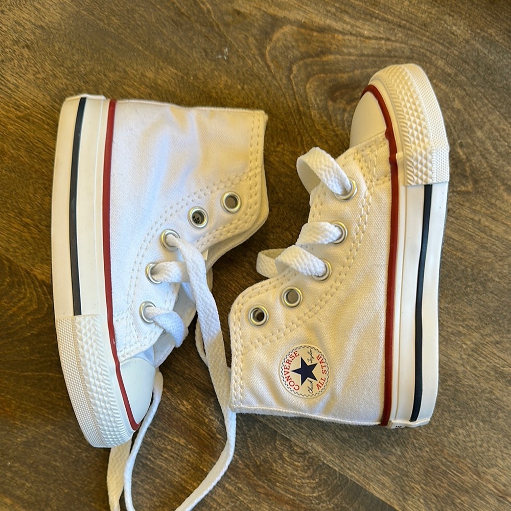 Converse Kids High-Top Sneakers - White